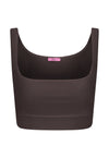 Top Cropped Lycra Coffee
