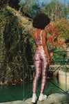 TOP ALÇA LARGA SHINY  BLUSH GARDEN