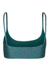 TOP BASIC SHINY LEOPARD BLUE