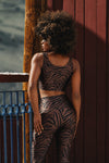 TOP CROPPED SHINY FENDI SAVANA