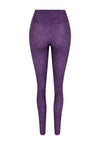 LEGGING LYCRA  ONÇA  VIOLETA CASTANHO