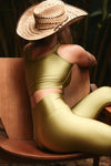 Top Cropped Lycra Pistache