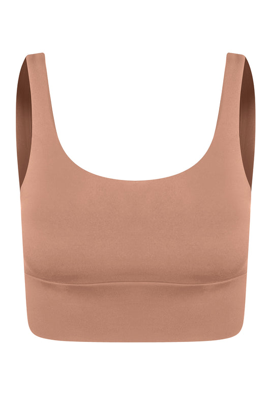 TOP CROPPED POWER SCULPT  MOCHA