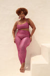 Legging Lycra Baby Onça Pink