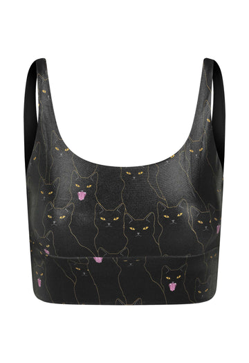 Top Cropped Cirré Black Luna