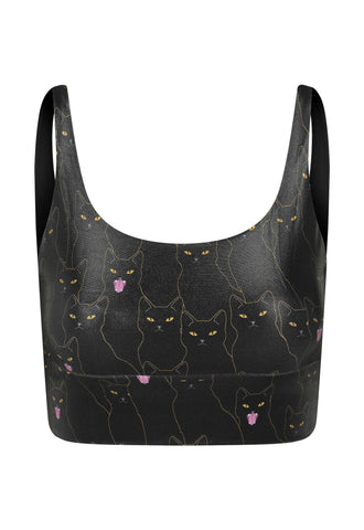Top Cropped Cirré Black Luna