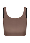 TOP CROPPED LYCRA MASCAVO