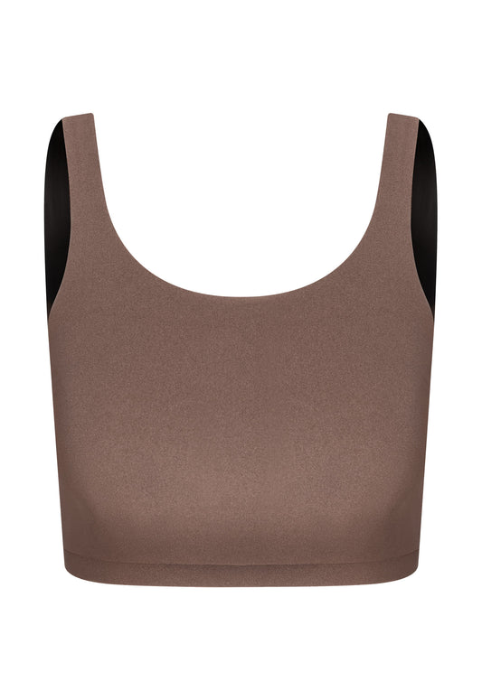 TOP CROPPED LYCRA MASCAVO