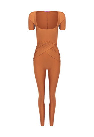 Macacão Lycra Conhaque New Princess
