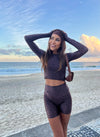 TOP CROPPED MANGA LONGA DEDINHO LEOPARD COFFEE