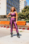Top Cropped Lycra Ameixa